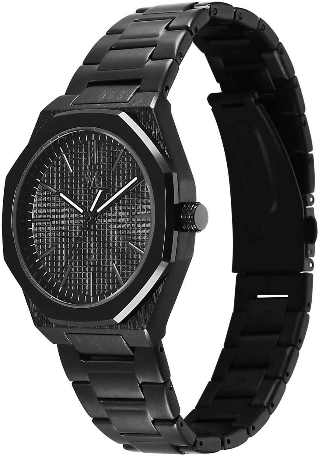 Image of Fastrack Fastrack Vyb Challenger Fastrack Vyb Challenger Quartz Black Dial Black Stainless Steel Strap Analog Watch - For Men
