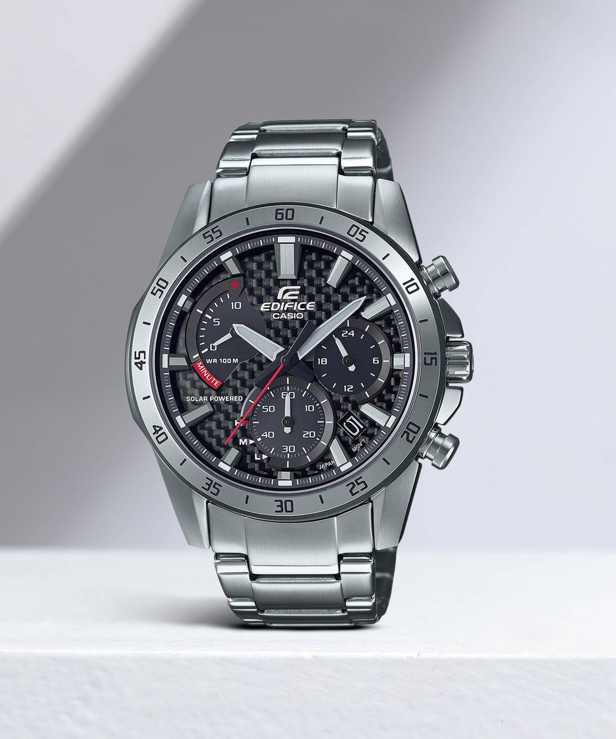 さと様オーダー２点 CASIO EQS-930D-1AVUDF Edifice Solar Chronograph Analog Watch - For