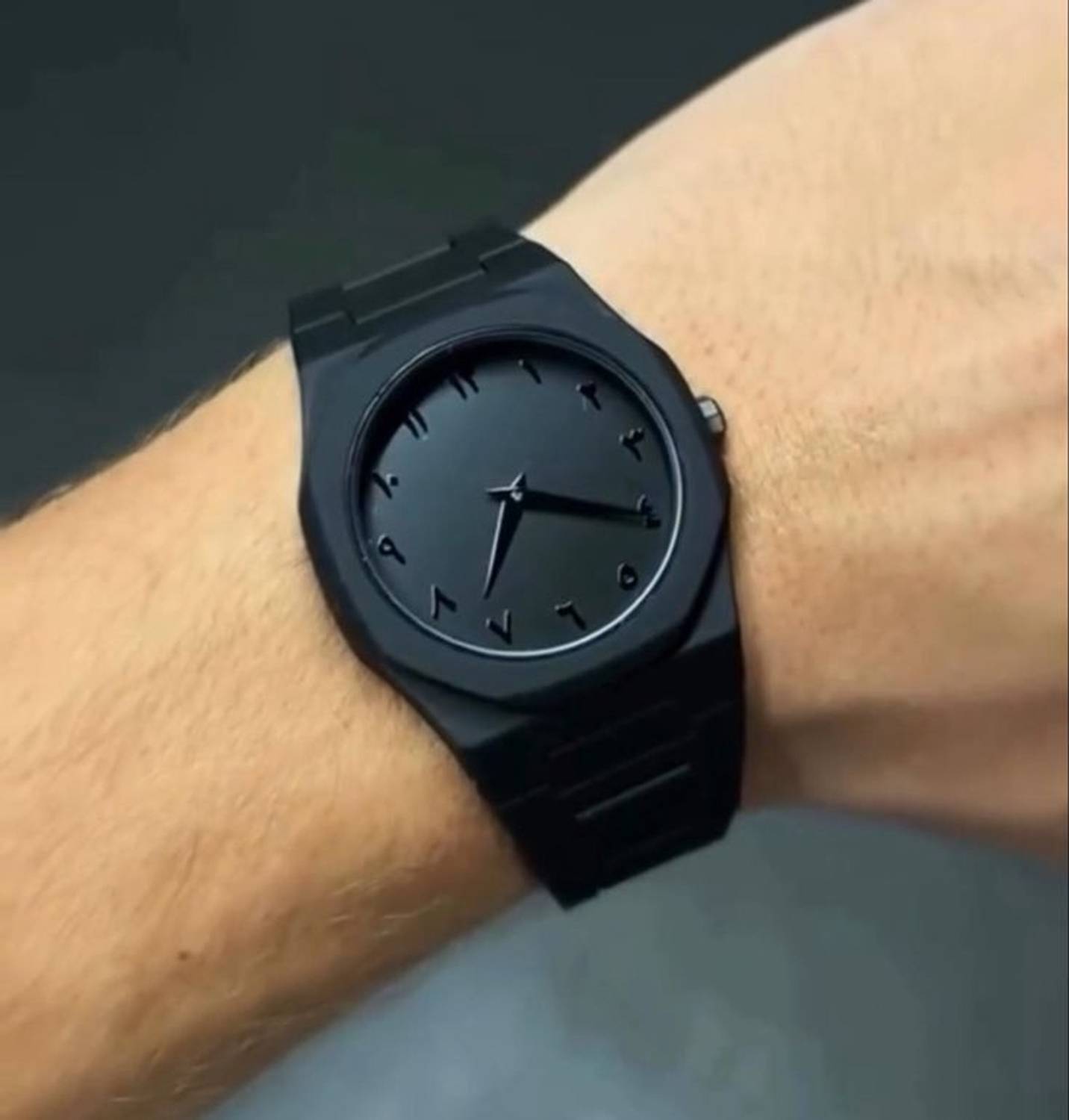 AURAWATCH Black Arabic Dial Men's Watch - Image 3