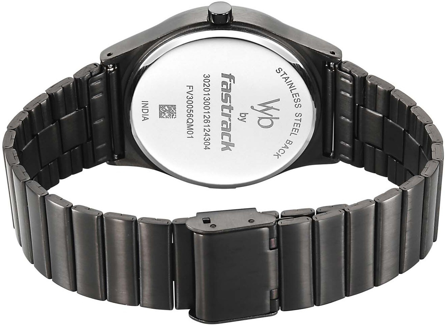 Image of Fastrack Fastrack Vyb Arcane Fastrack Vyb Arcane Quartz Blue Dial Gun Stainless Steel Strap Analog Watch - For Men
