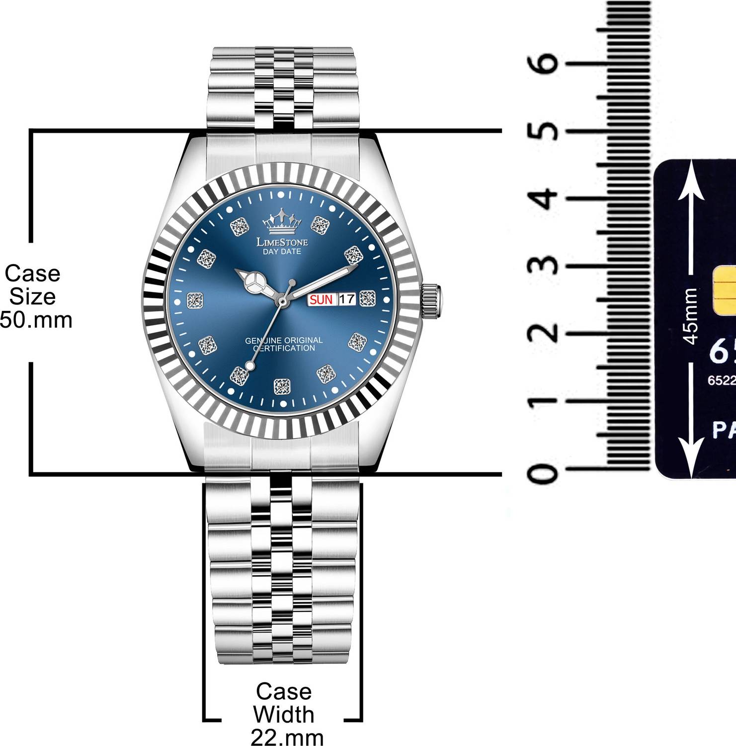 LIMESTONE Legacy Series Stainless Steel Watch - Image 2