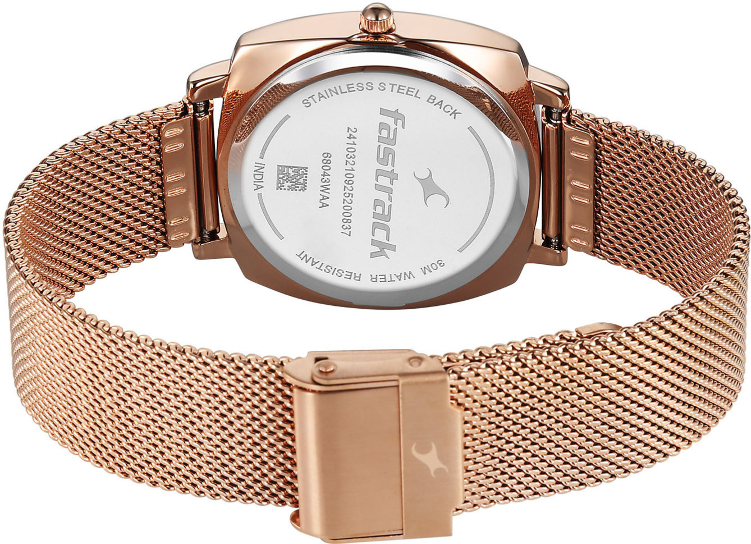 Image of Fastrack Stunners X Fastrack Stunners X Quartz Purple Dial Rose Gold Stainless steel Strap Analog Watch - For Men