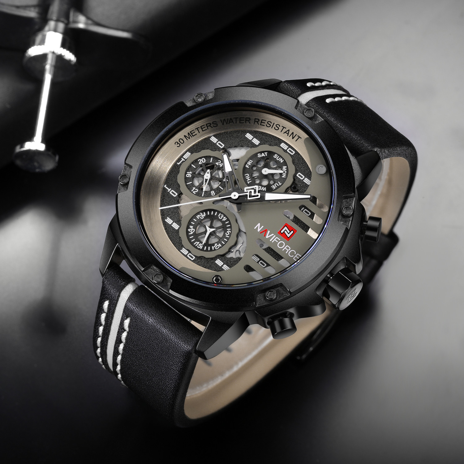 Image of NAVIFORCE NAVIFORCE 9110 NF9110 Analog Watch - For Men