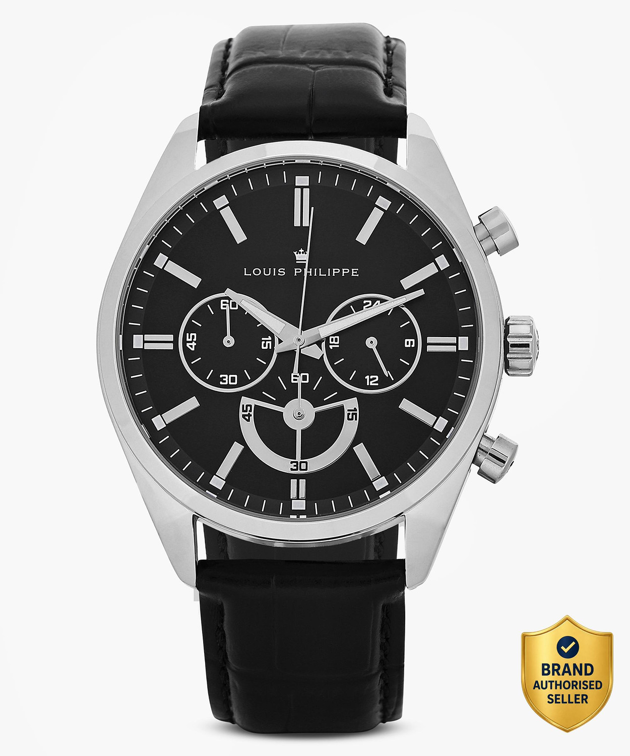 Image of Louis Philippe Chronograph Black Dial Analog Watch Analog Watch - For Men