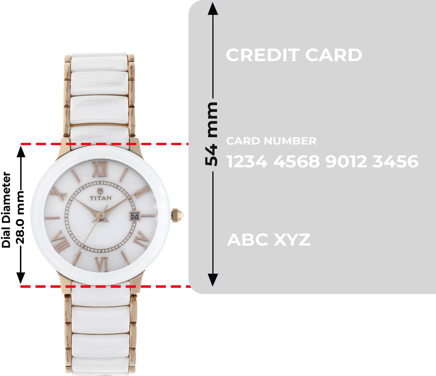 Titan Ceramics Analog Watch - For Women NT87050WL04,87050WL04