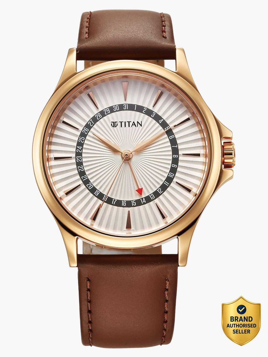 Image of Titan Gents Karishma Titan Gents Karishma Silver Dial Leather Strap Watch For Men Analog Watch - For Men