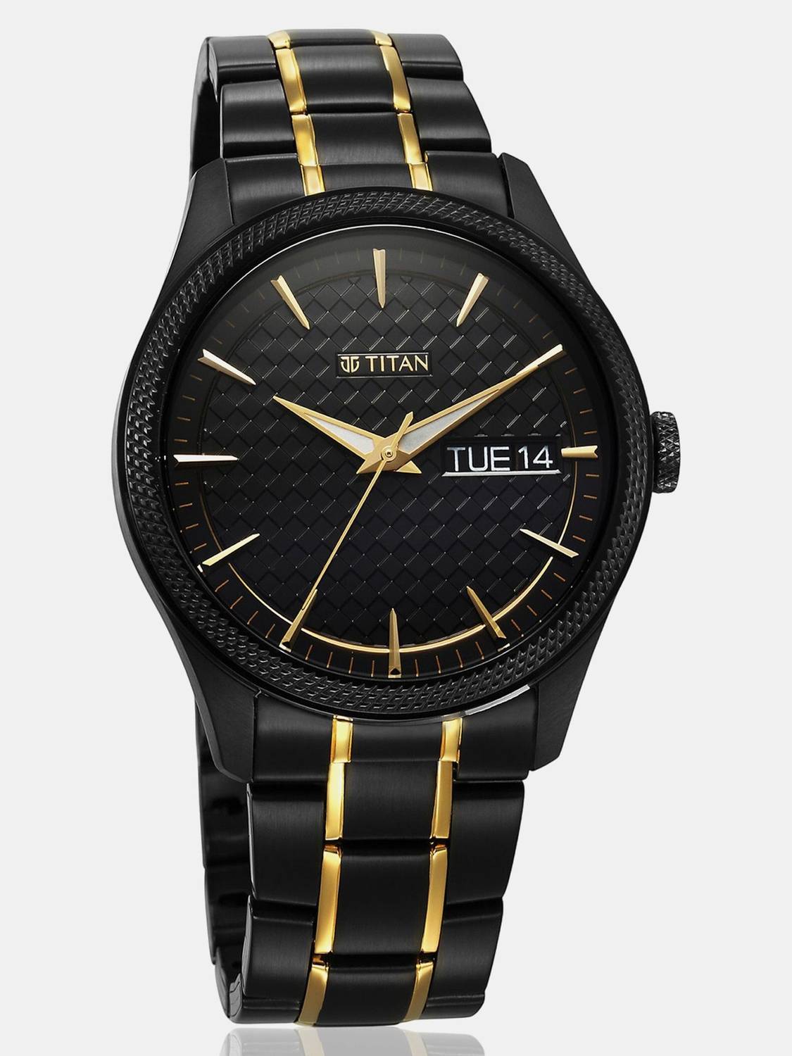 Titan Regalia Opulent Black Dial Black & Gold Watch - Men - Image 3
