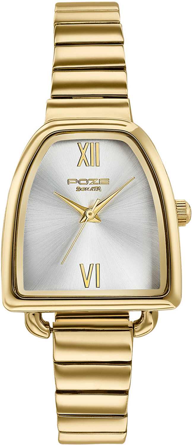 Image of SONATA Poze 7 Sonata Poze 7 Silver Dial IPG Alloy strap Strap Analog Watch - For Women