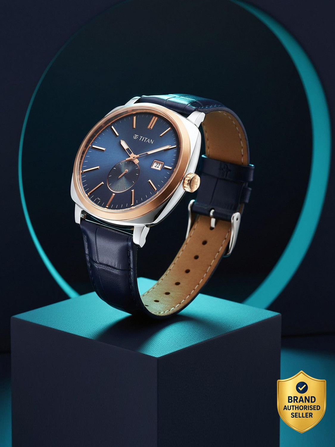 Image of Titan Classique Titan Classique Blue Round Dial Men's Watch / Analog Watch - For Men