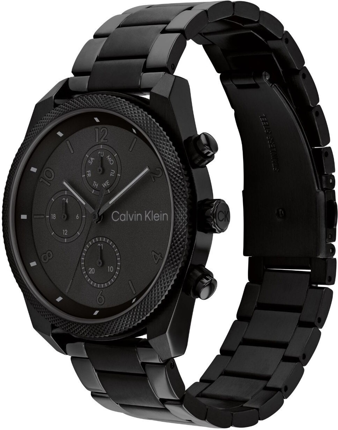 Image of Calvin Klein Impact Calvin Klein Impact Qtz Multifunction Black Round Dial Men's Watch / Analog Watch - For Men