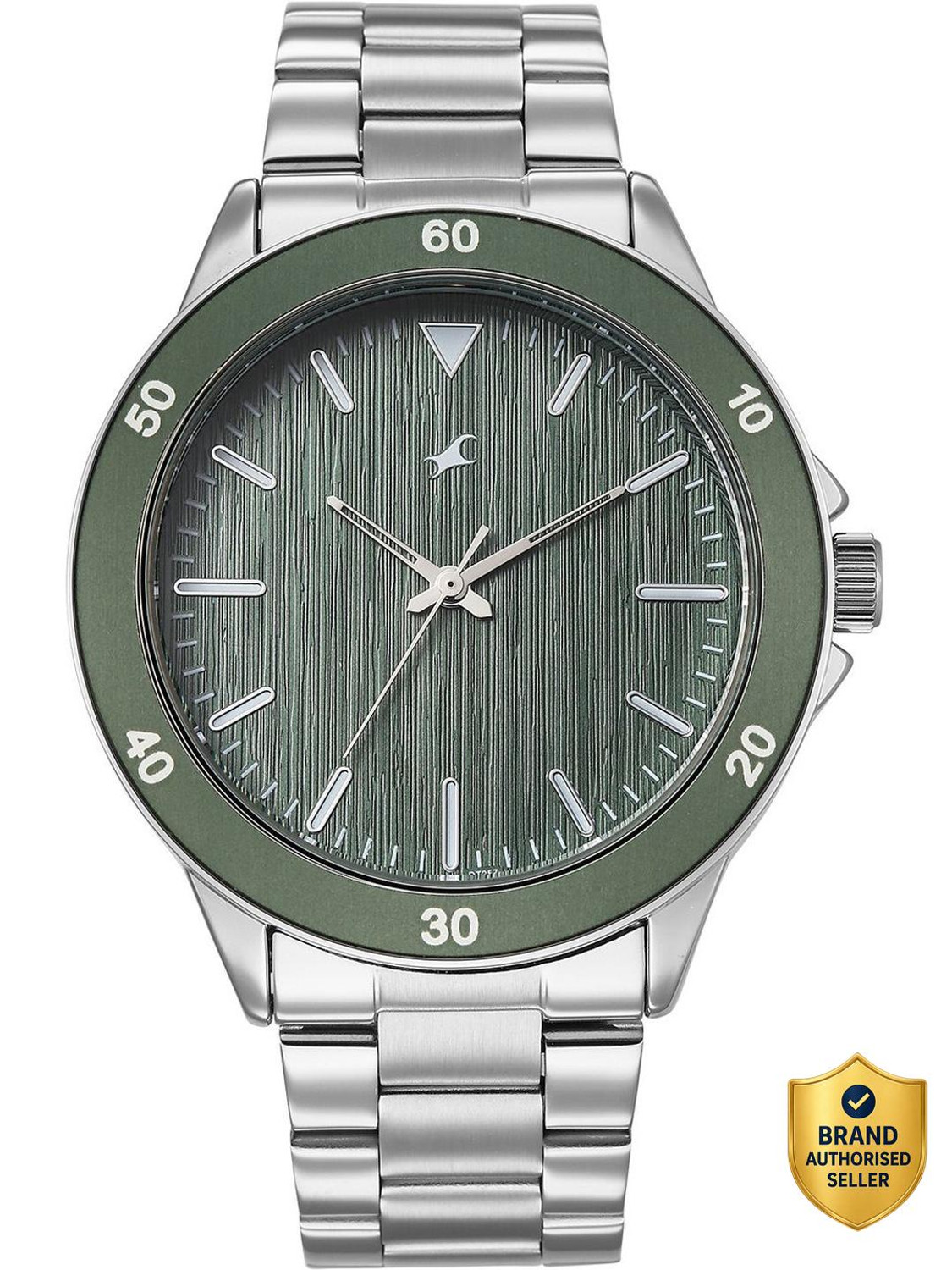 Image of Fastrack Stunners X Fastrack Stunners X Quartz Green Dial Steel Stainless steel Strap Analog Watch - For Men