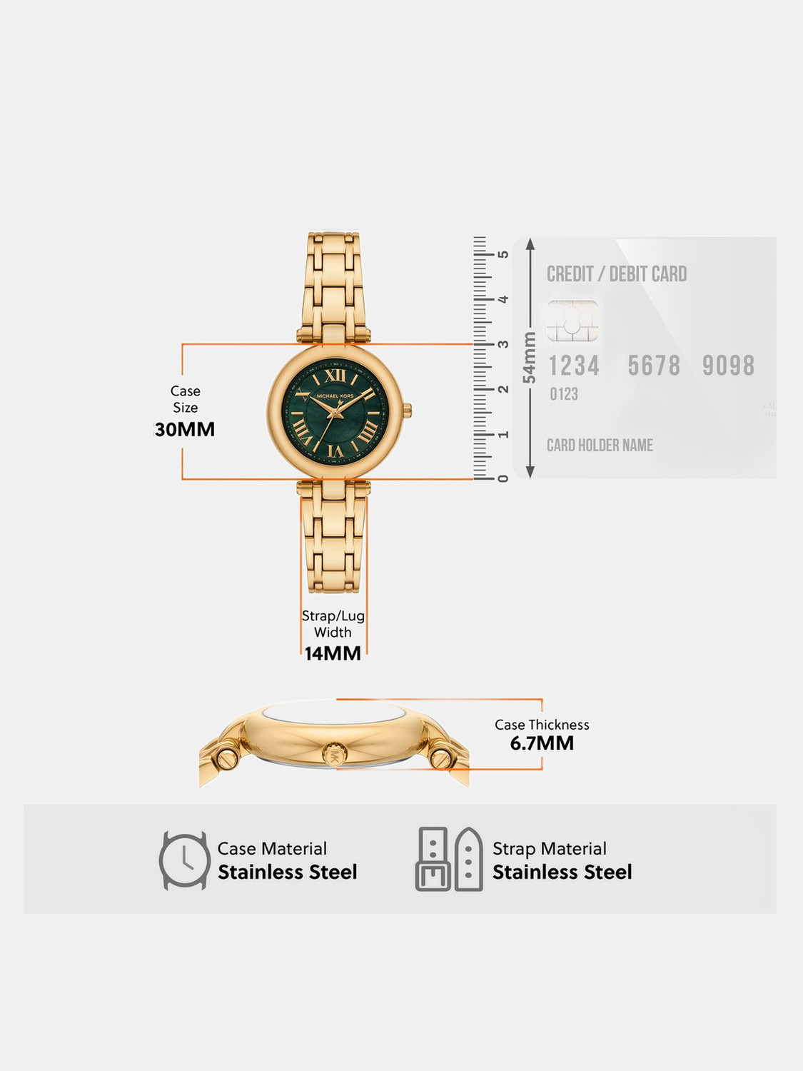 Image of MICHAEL KORS Laney Laney Analog Watch - For Women
