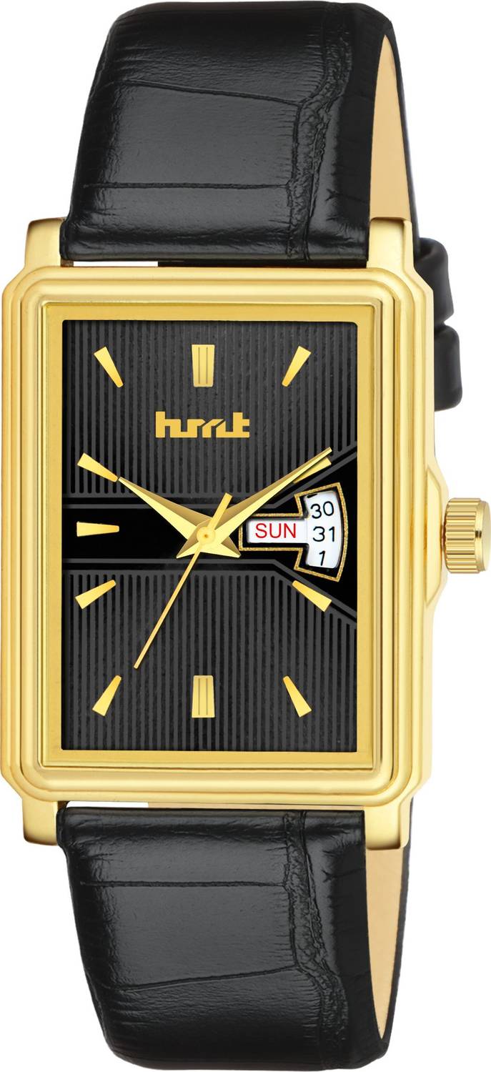 hmt QUARTZ Exclusive Premium Black Dial Black Strap Formal Casual