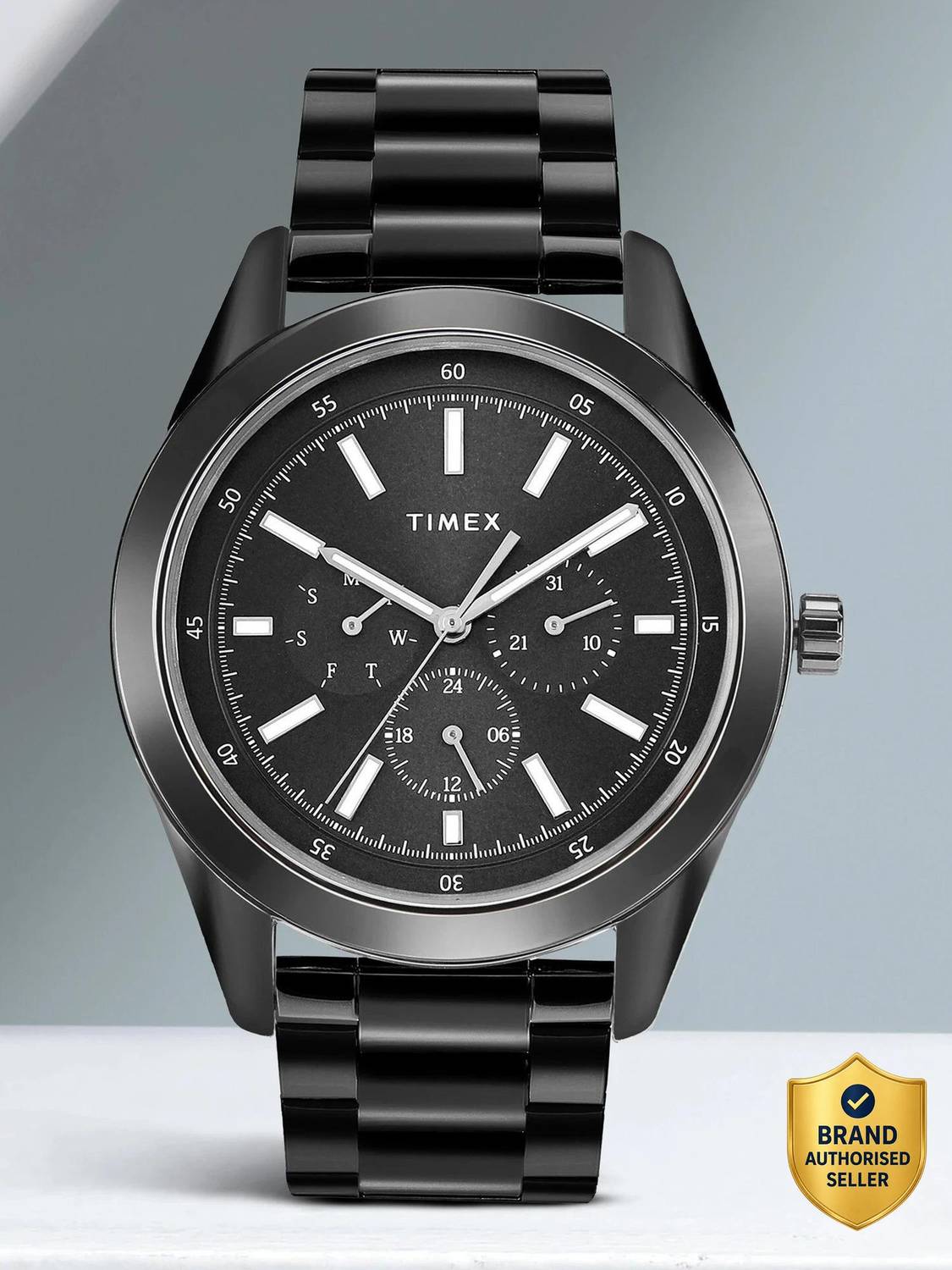 TIMEX Multi Function Black Dial Analog Watch for Men