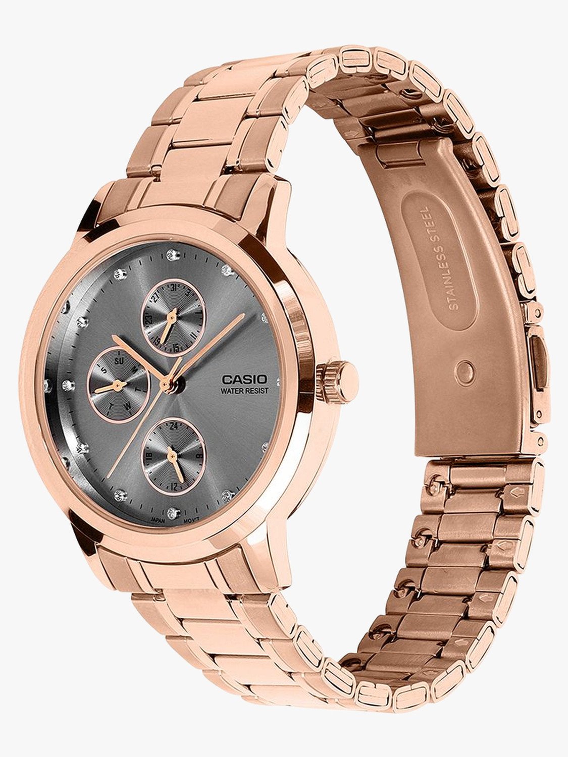 Image of CASIO LTP-SN6KR-8A ENTICER LADIES Analog Watch - For Women