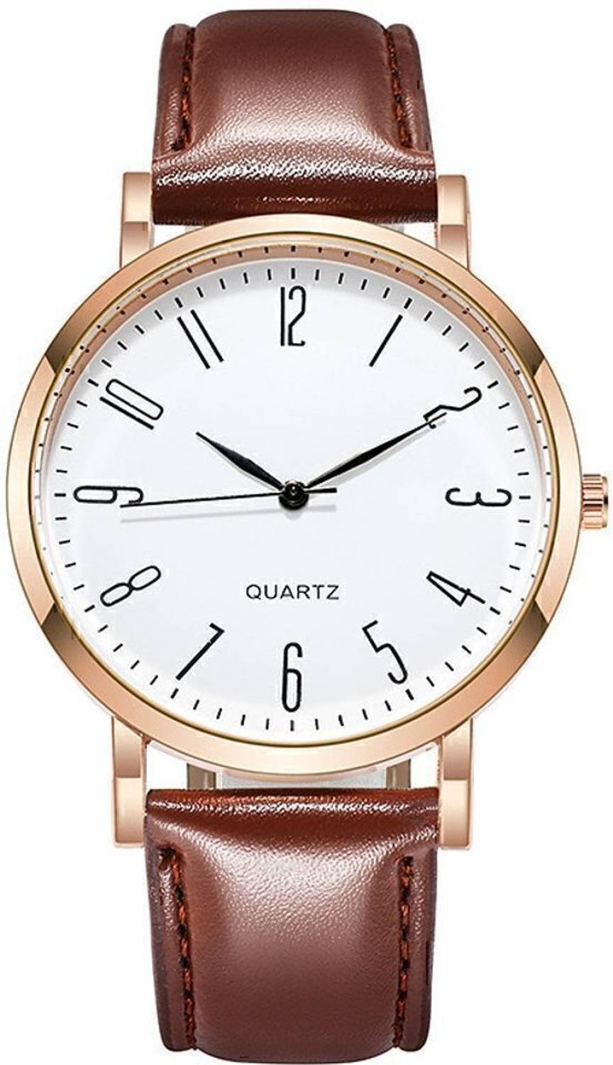 SUBERA Leather Strap Analog Watch for Men - 4 Colors - Image 3