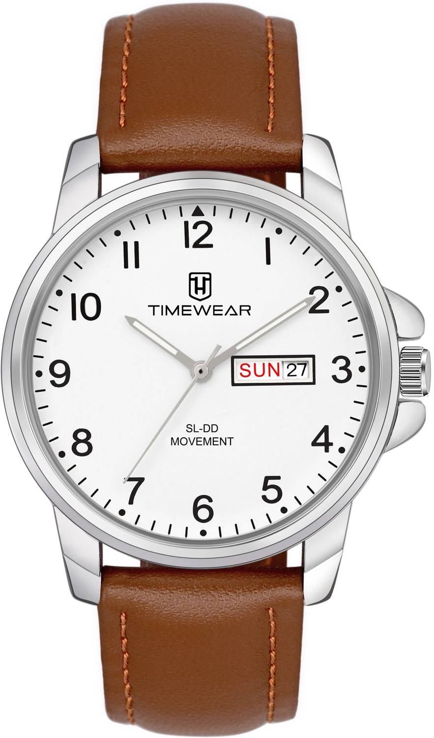 TIMEWEAR 305WDTG Brown Leather Analog Watch - Men - Image 5