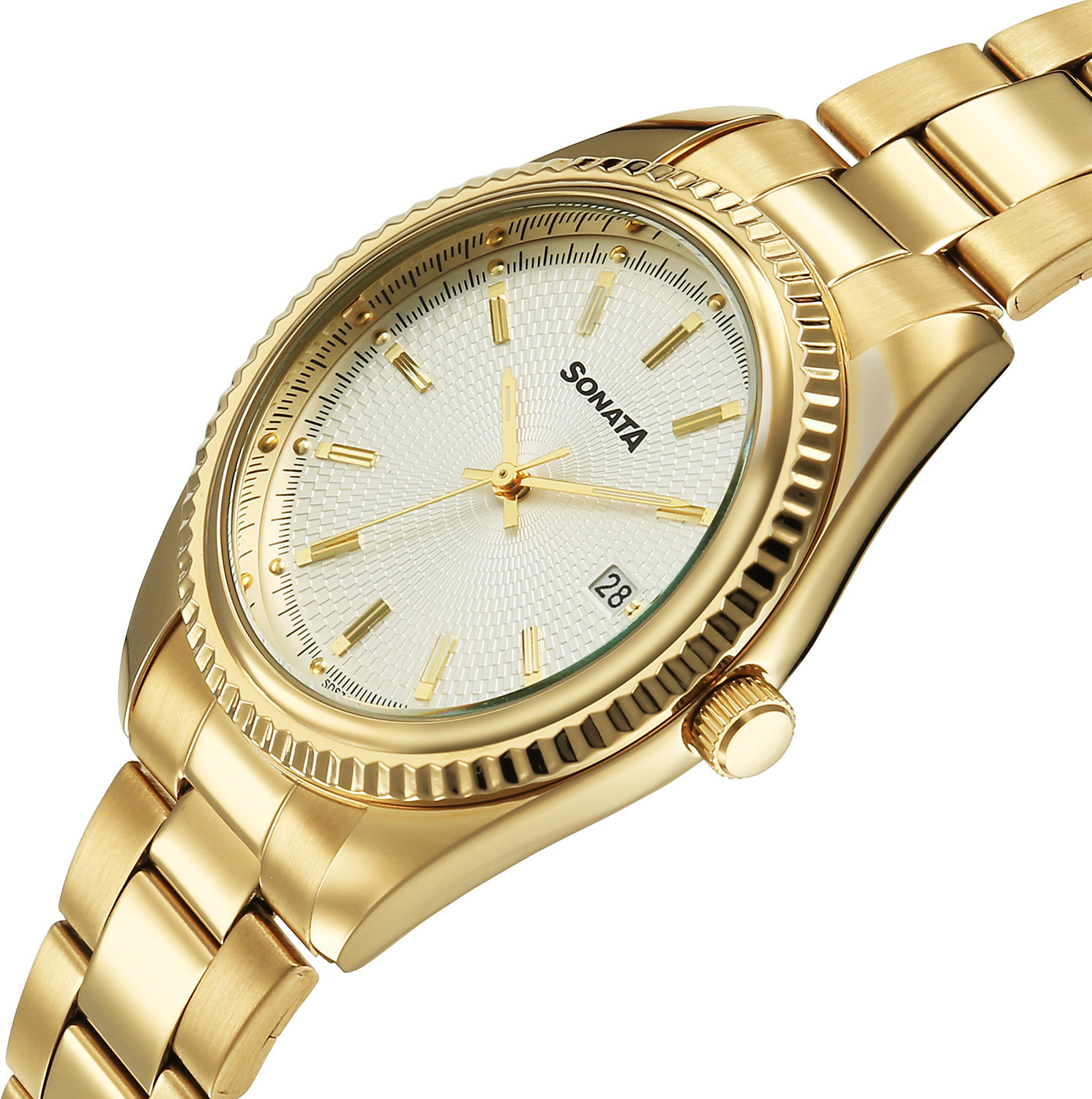 Image of SONATA Festive 2.0 Sonata Festive 2.0 Quartz Silver Round Dial Men's Watch / Analog Watch - For Men
