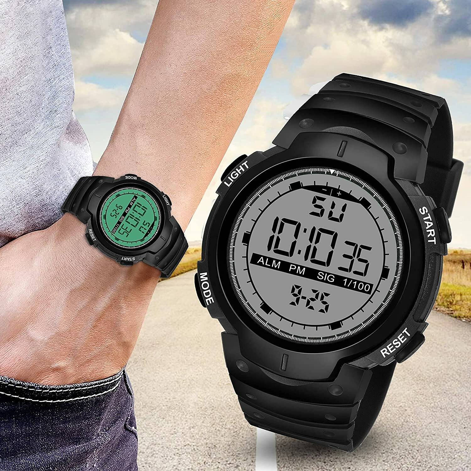rv traders SPFIT-1109 Black Digital Sports Watch - Image 5