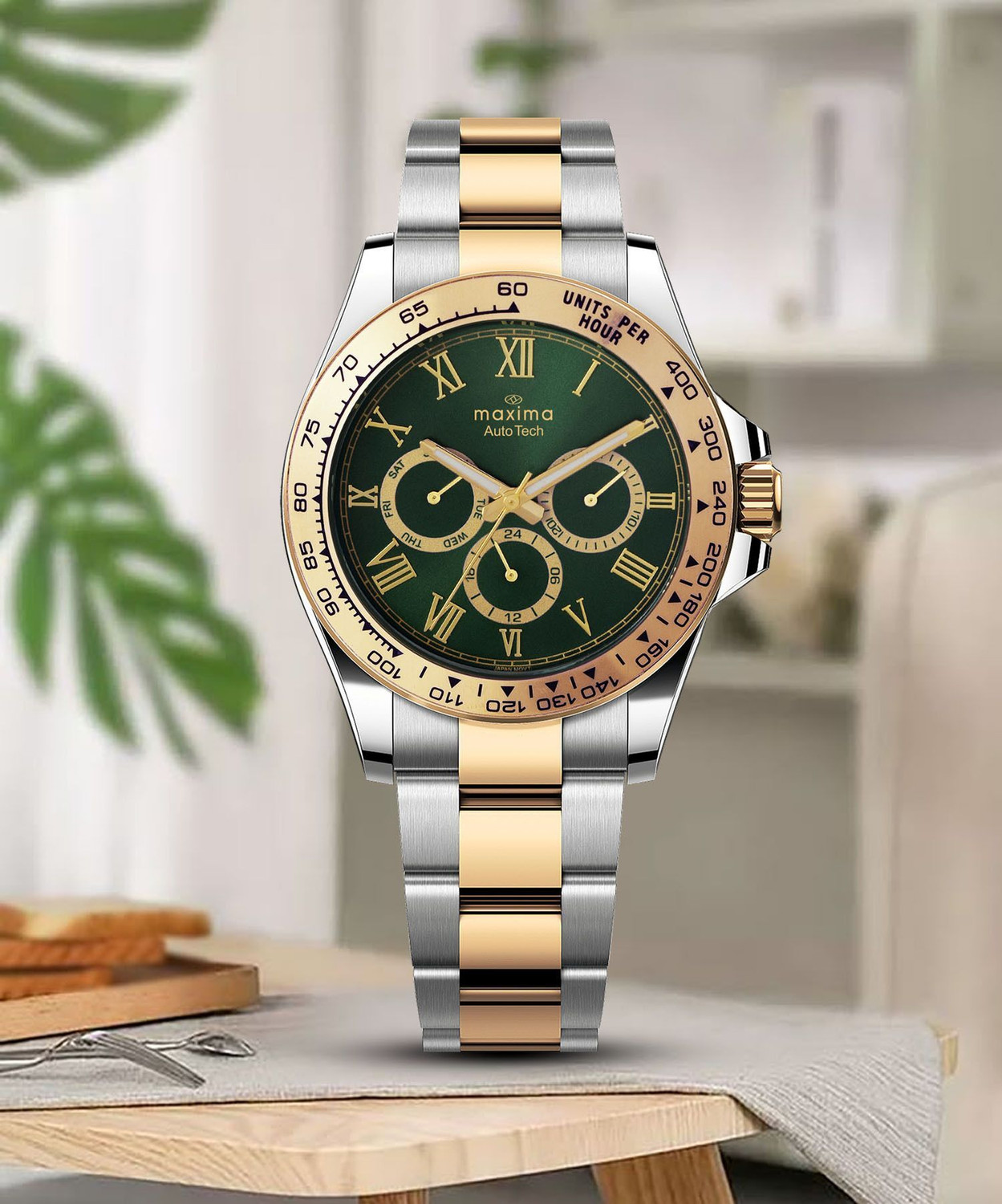 Image of MAXIMA 70782CMGT Auto Tech Collection Analog Watch - For Men
