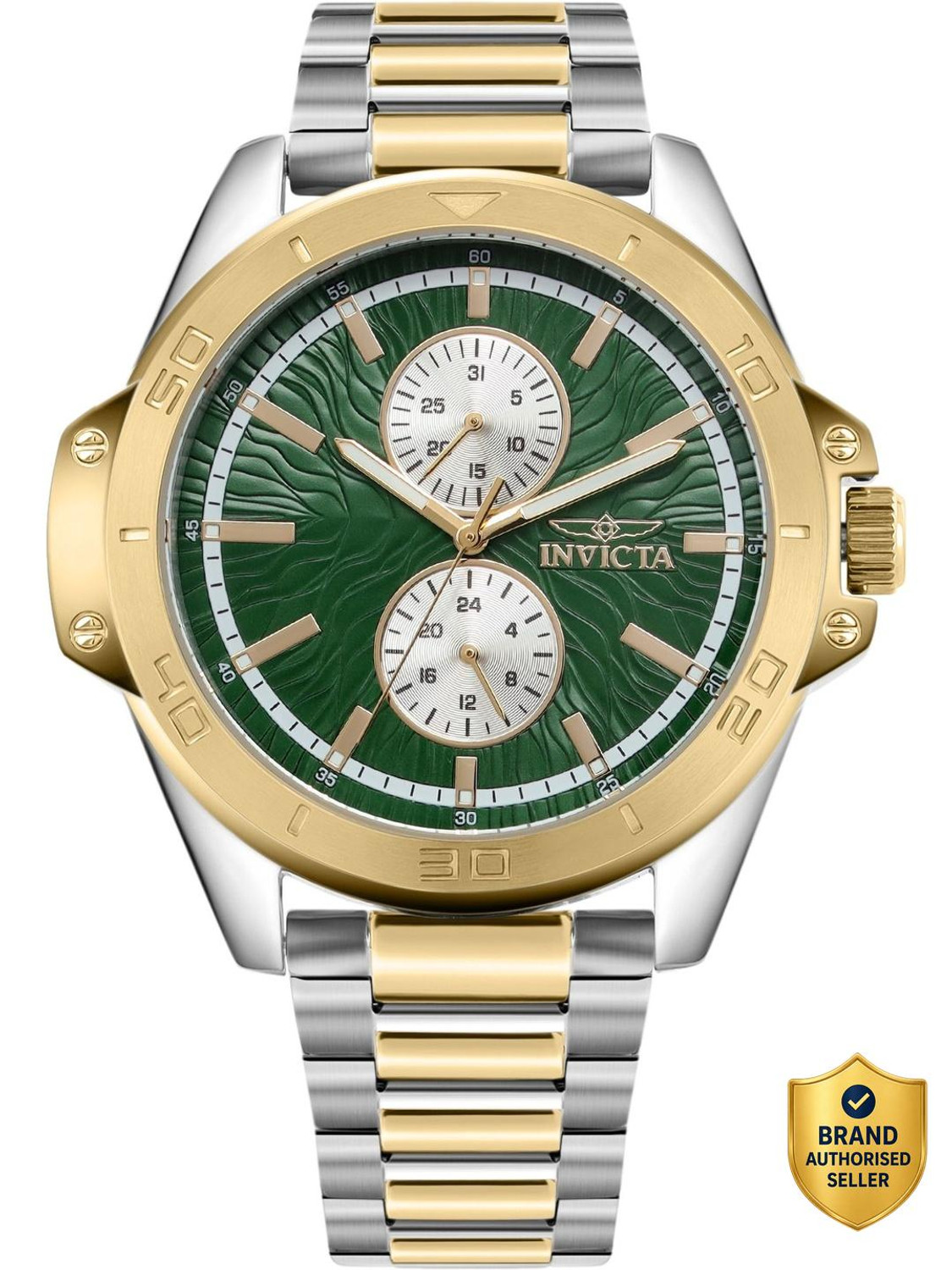 Image of INVICTA Speedway Speedway Quartz Caliber VH61 Movement Green Dial Analog Watch - For Men