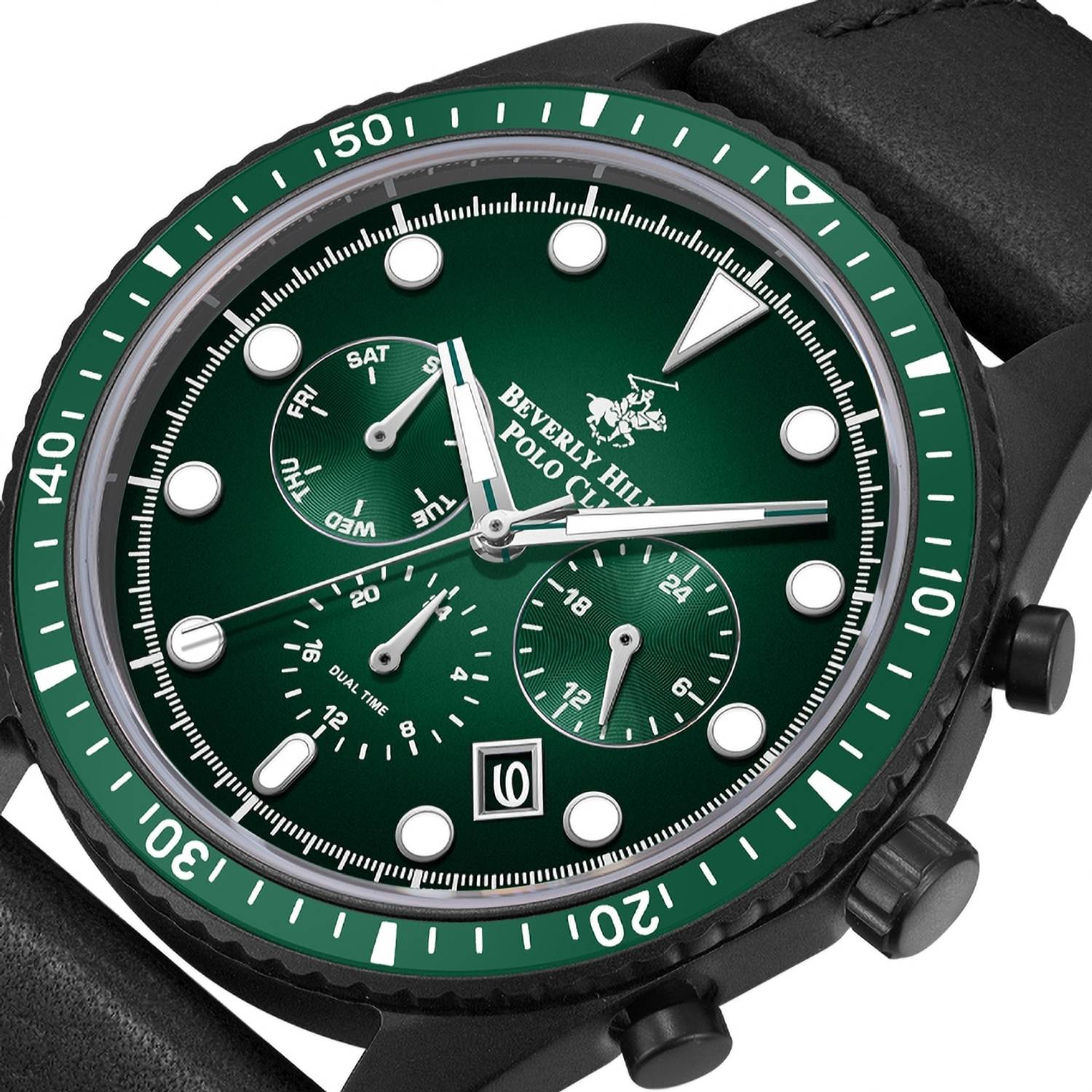 Beverly Hills Polo Club Men Dark Green Watch BP5027Y.671 - Image 2