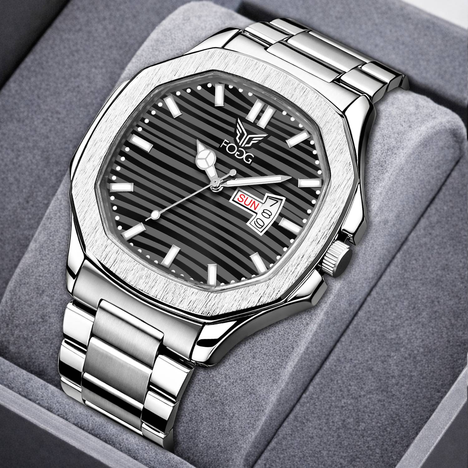 FOGG 2158-Black Big Dial Analog Watch - For Men - Buy FOGG 2158