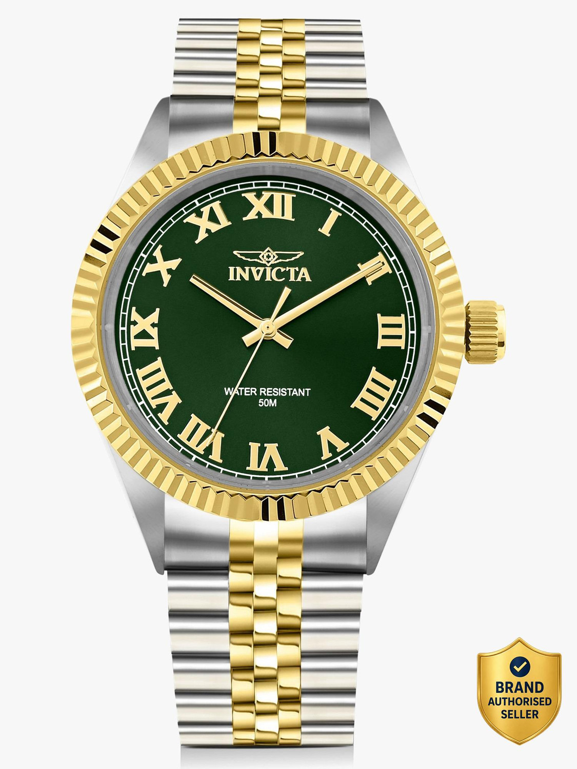 Image of INVICTA 47403 Quartz Green Dial Analog Watch - For Men