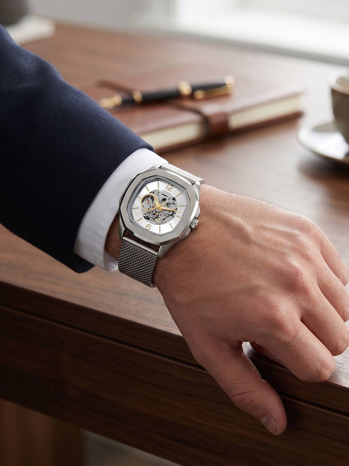 French Connection FCA39SM Silver Automatic Watch - Men - Image 4