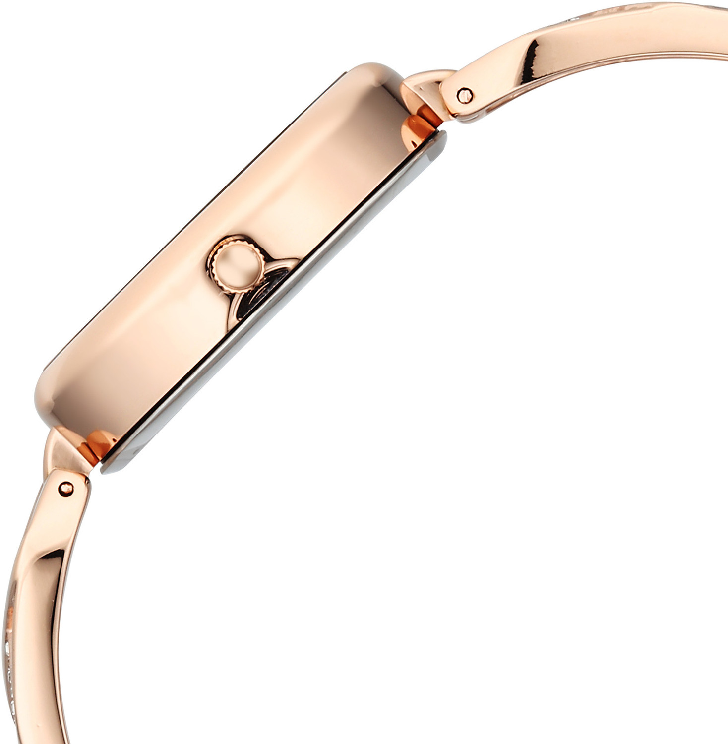 Image of Fastrack Vyb Charmer Fastrack Vyb Charmer Quartz Silver Dial Rose Gold Strap Analog Watch - For Women