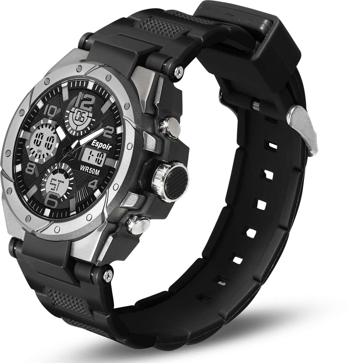 Image of Espoir 9025 Elegant Sports Analog Digital Elegant Sports Analog Digital Water Resistant Analog-Digital Watch - For Men