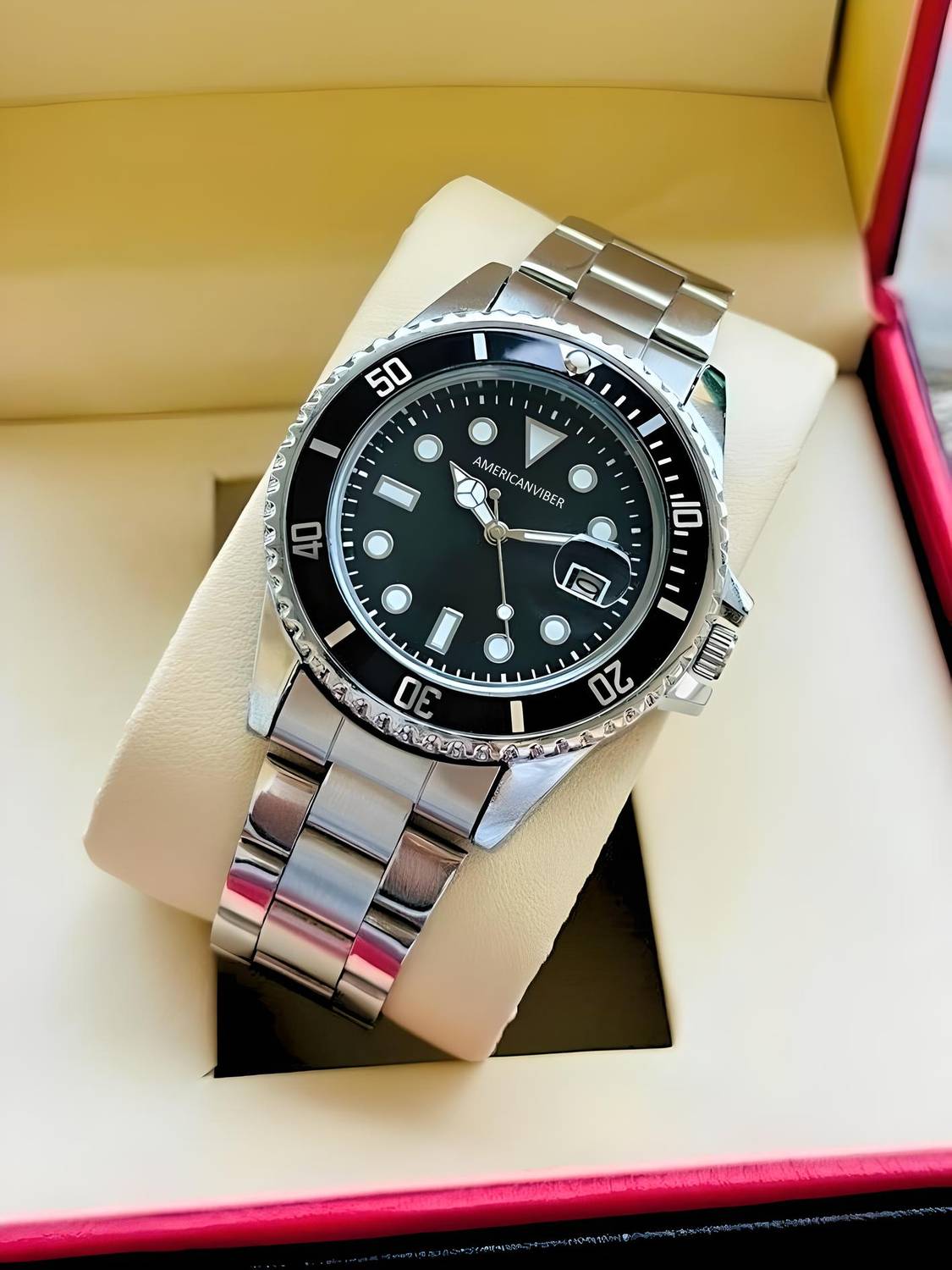 AMERICANVIBER DRM009 Black Analog Watch - Men - Image 3