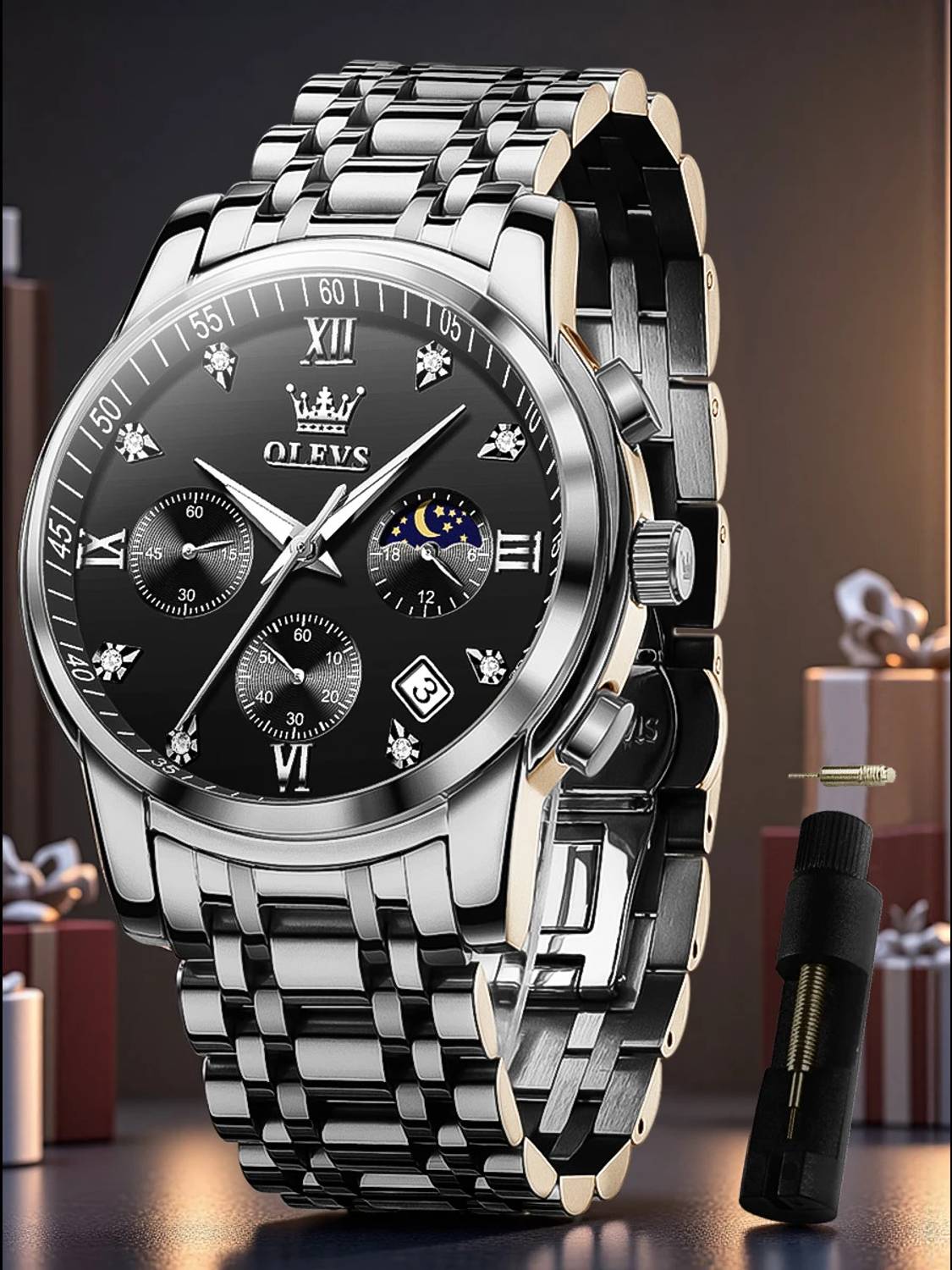 OLEVS Analog Watch for Men - Image 2