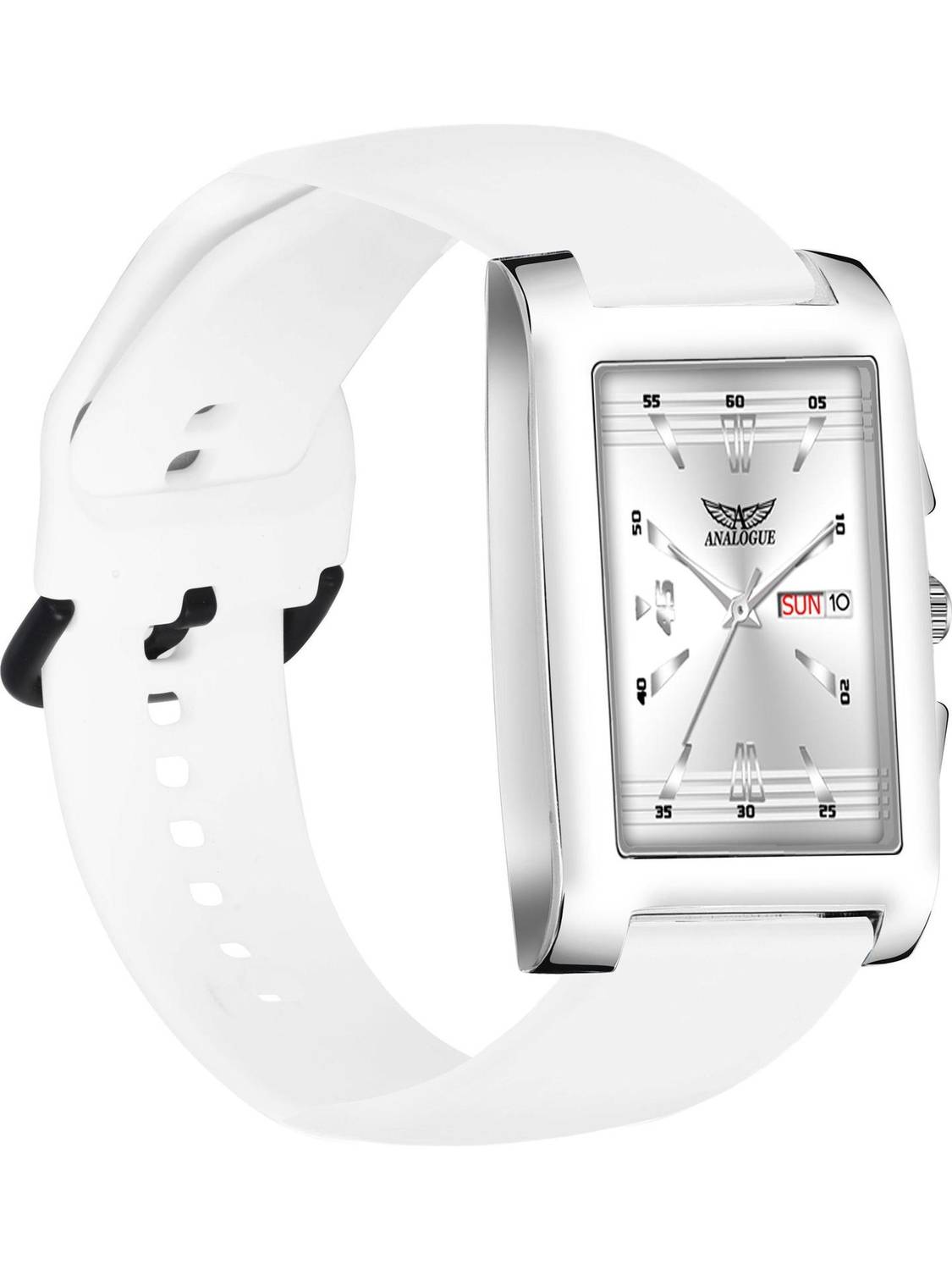 ANALOGUE Minimalist Series | Smart Watch Strap | Smart Clip | Soft Silicon | Day and Date Minimalist Series | Smart Watch Strap | Smart Clip | Soft Silicon | Day and Date Analog Watch  - For Men