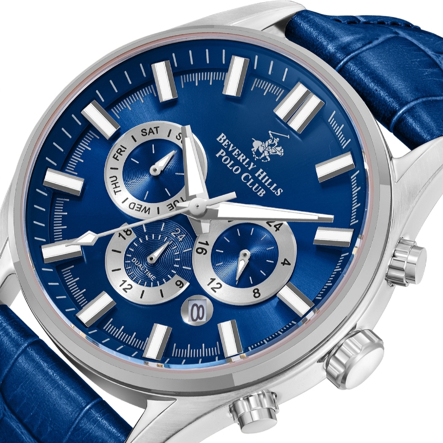Image of Beverly Hills Polo Club BEVER HILLS POL CLUB Men Multi Function Dark Blue Dial Watch - BP5030Y.399 Beverly Hills Polo Club Analog Watch - For Men