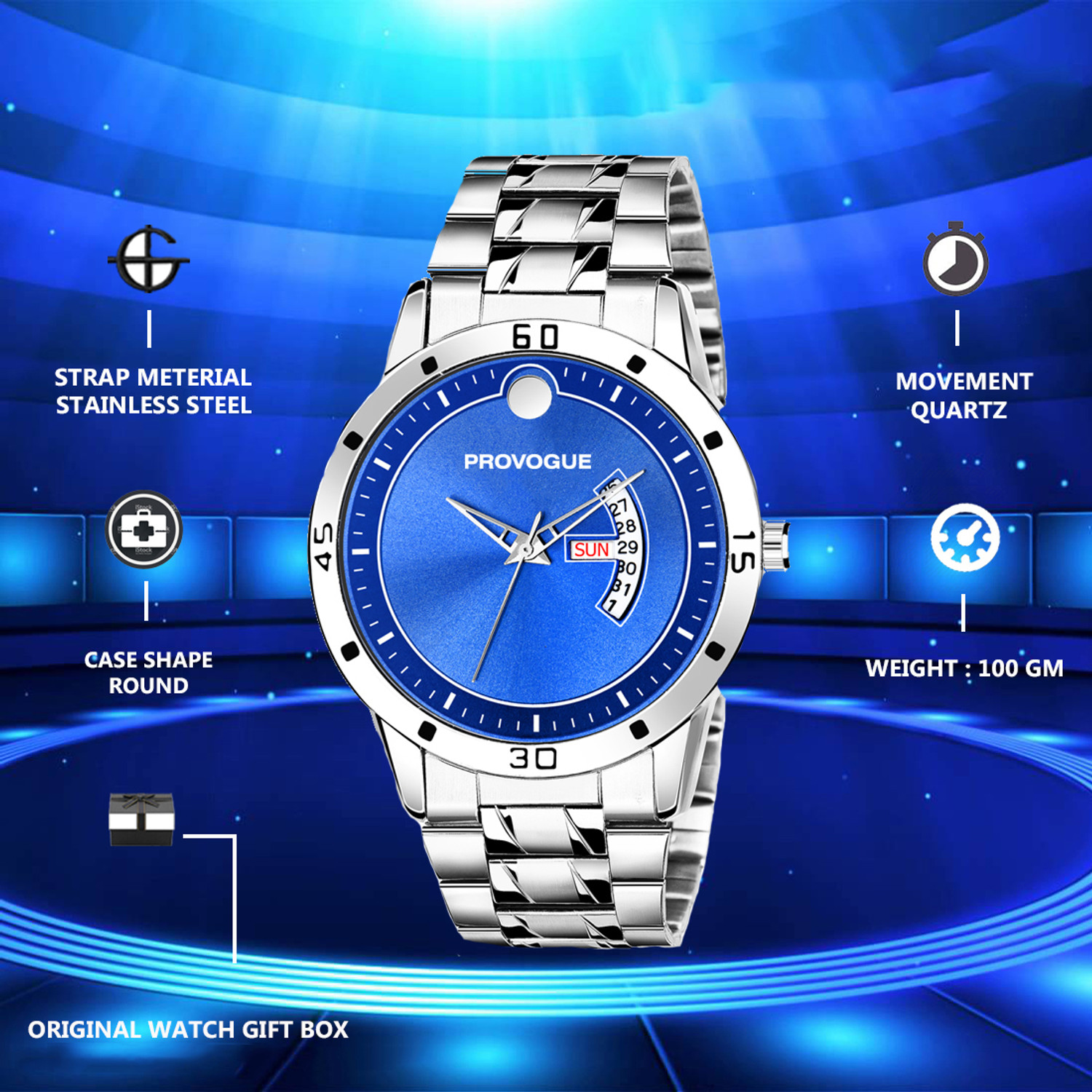 Image of PROVOGUE Provogue Water Resistant Classic Branded Premium Boy Analog Wrist Watch For Men Analog Watch - For Men