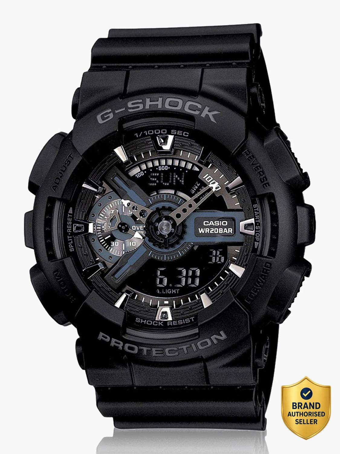 ななる　GA-110 CASIO GA-110-1BDR G-SHOCK GA-110-1BDR Black Dial Resin Strap