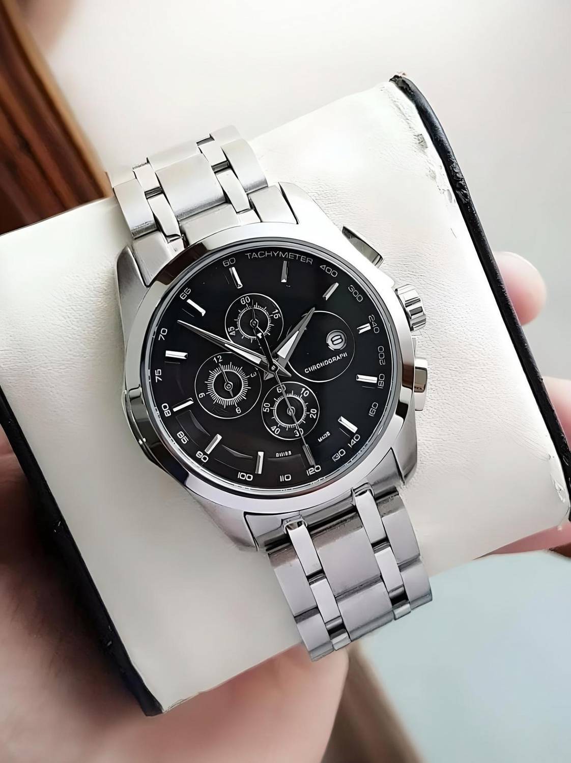 Americanviber TST Black men watches under 500 | Stainless Steel | men watches branded | watch for men Analog Watch  - For Men