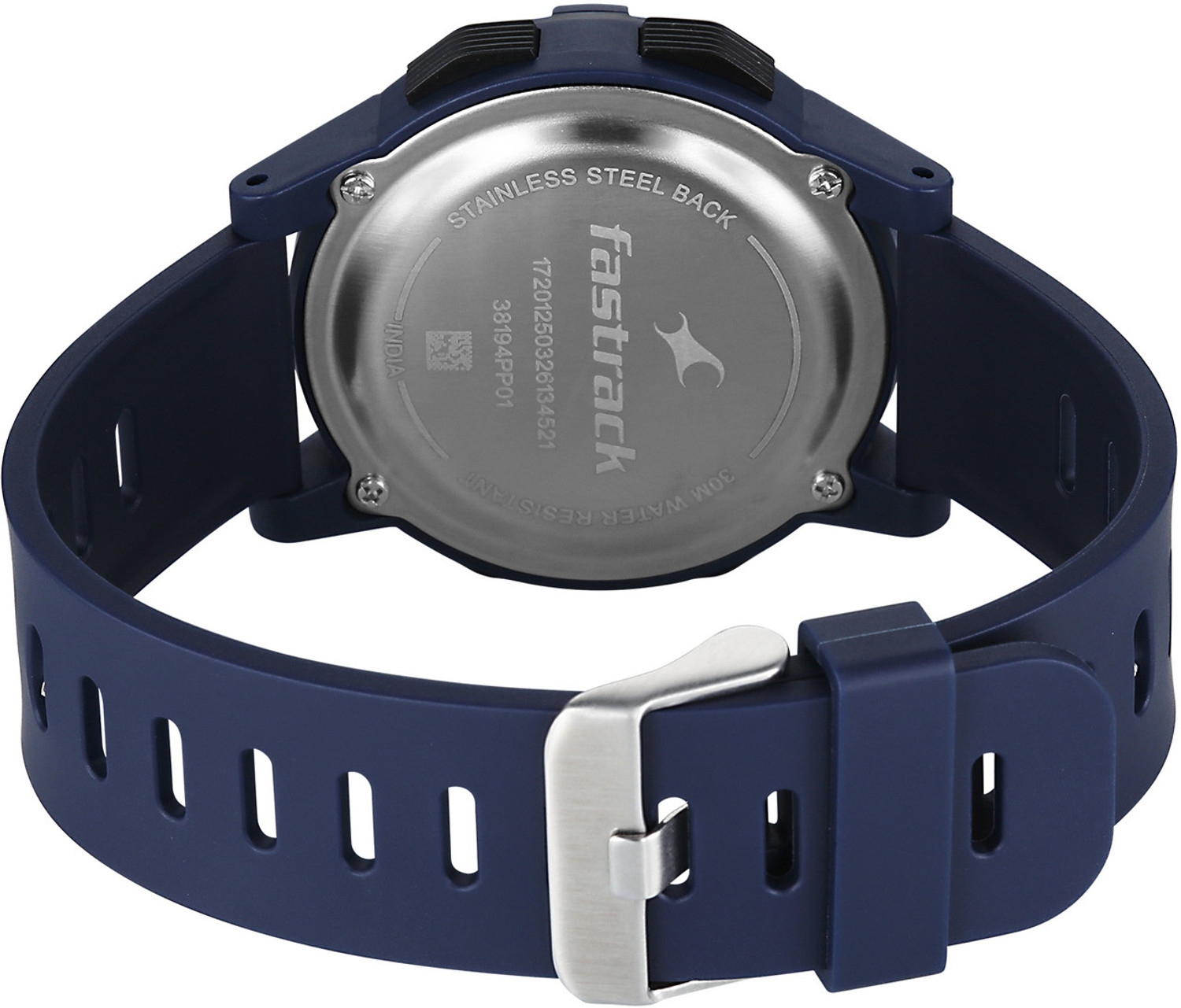Image of Fastrack Streetstyle 8 Streetstyle 8 Digital Blue Case Blue Polyether Strap Digital Watch - For Men & Women