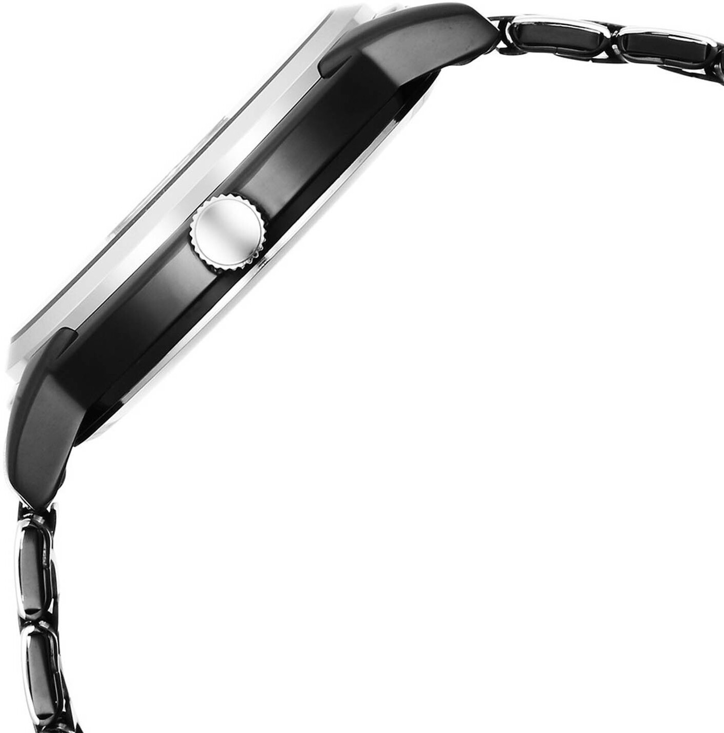 Image of Fastrack Fastrack Vyb Quartz Black Dial Silver + Black Sheet Metal Strap watch for Men Analog Watch - For Men