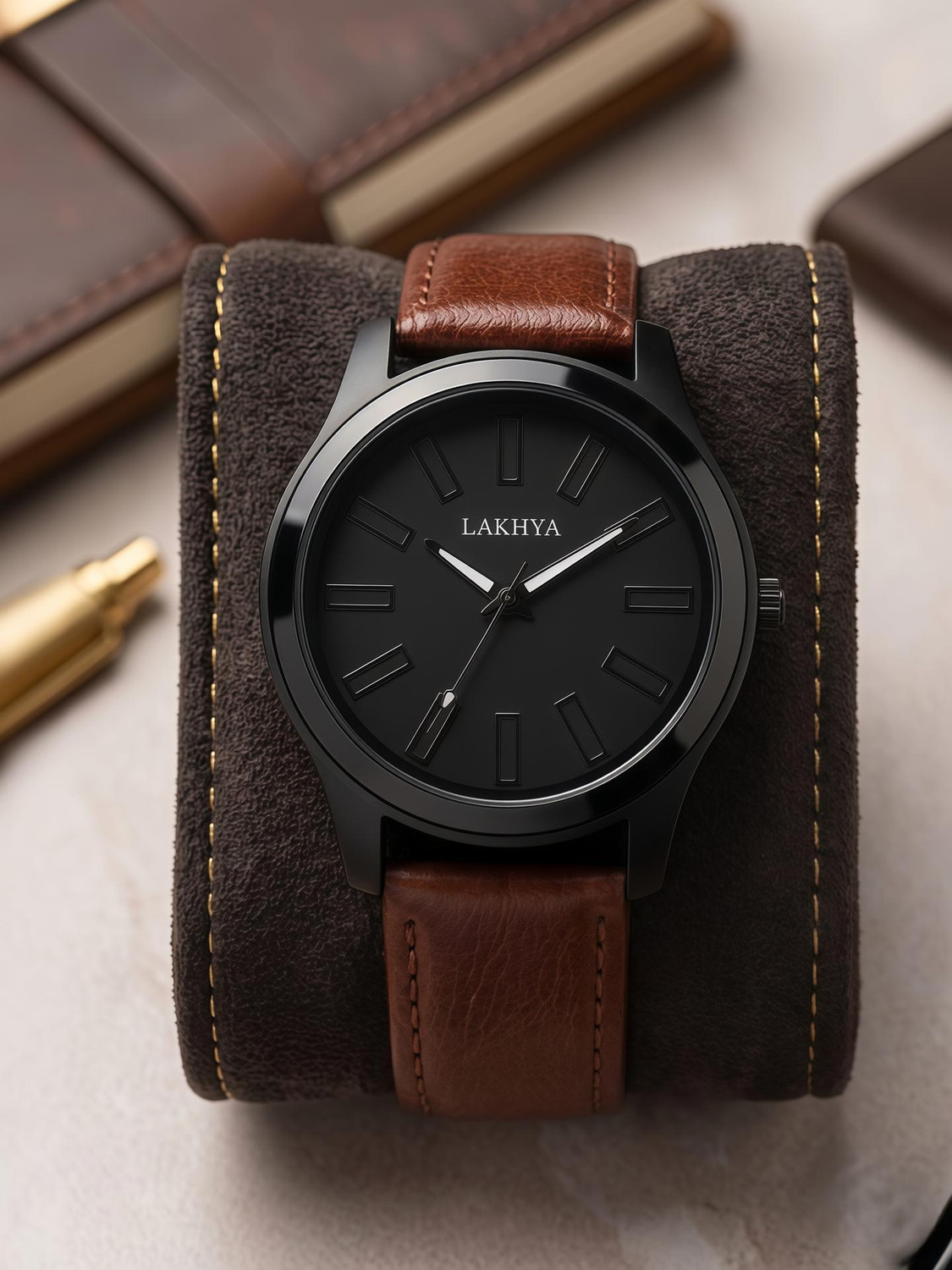 Image of LAKHYA Analog Watch - For Men ZB LTHR-02 BRN