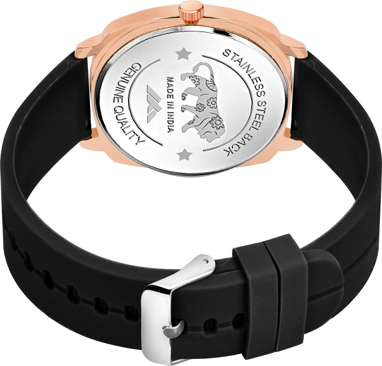 Image of Shivark BL-56 Newly Arrived Girl Or Silicon Strap Square dial Analog Watch - For Men