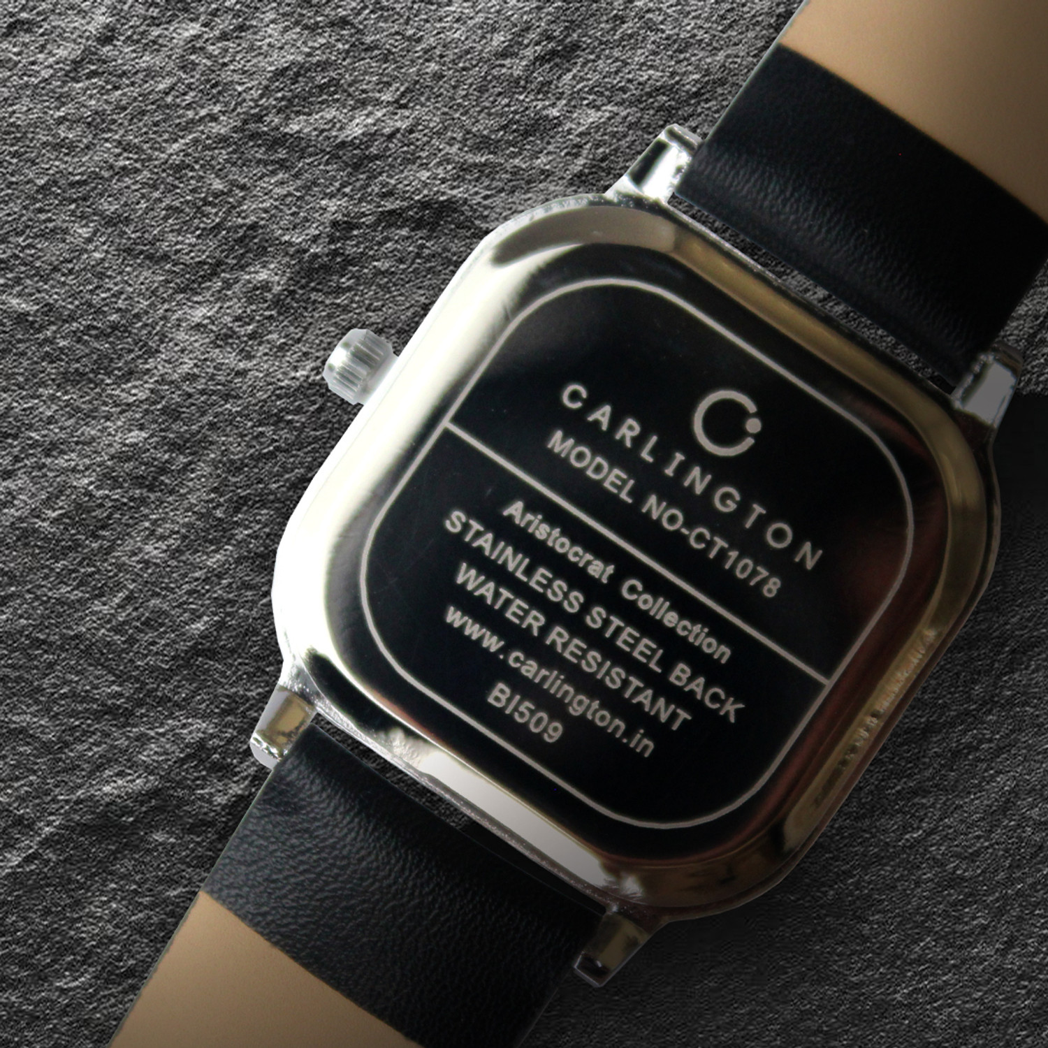 Image of Carlington 1078 Black Aristocrat Series Premium Gents Wrist Watches Analog Watch - For Men