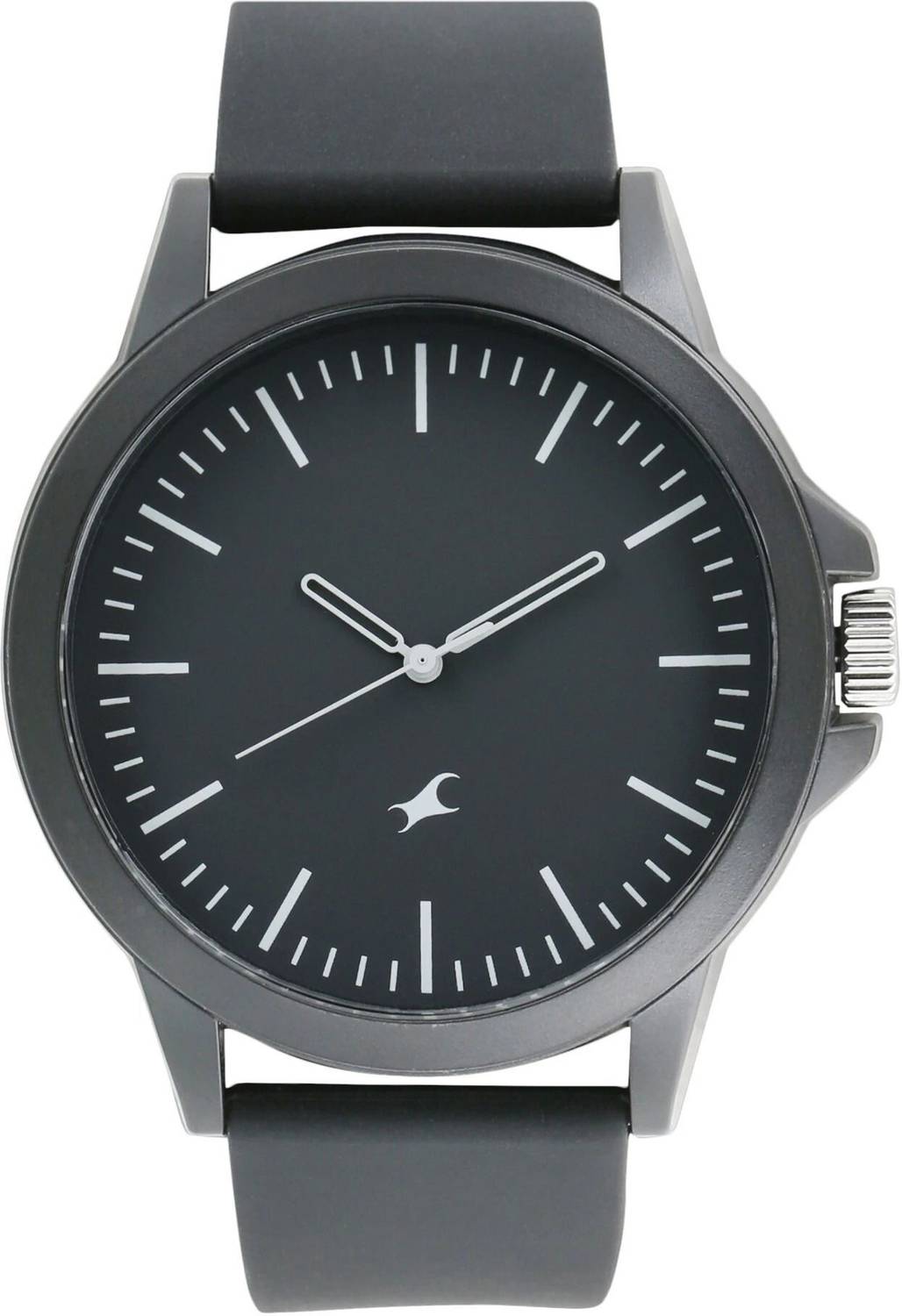 Fastrack 38024PP25 Black Dial Black Silicone Strap Watch - Image 2