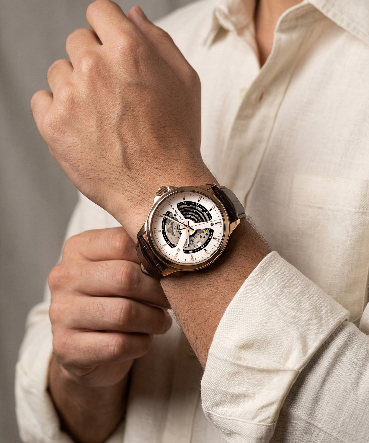 Image of Louis Philippe Automatic Silver Dial Analog Watch Analog Watch - For Men