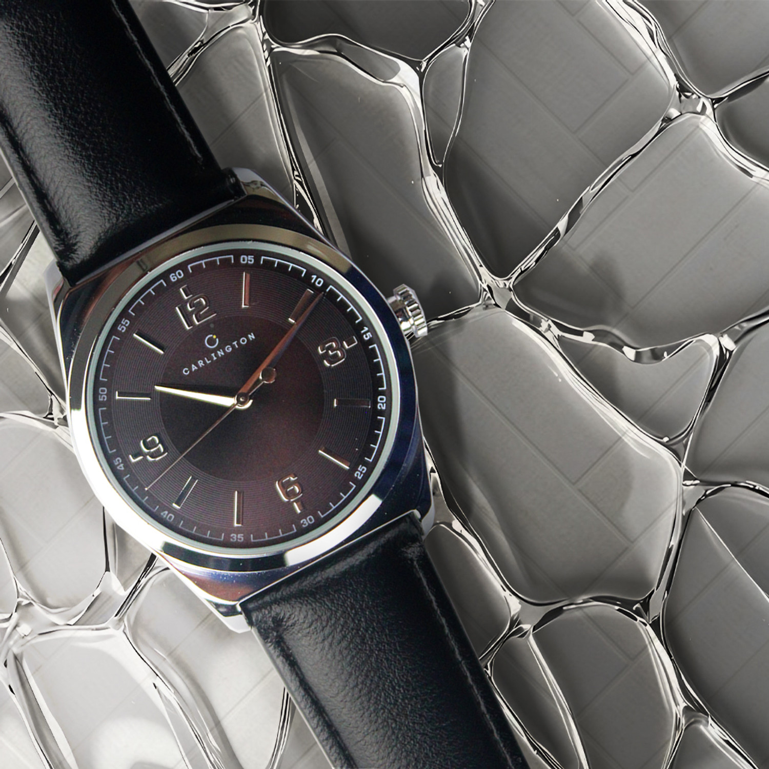 Image of Carlington CT 1072 Black Carlington Aristocrat Series Premium Gents Wrist Watches Analog Watch - For Men
