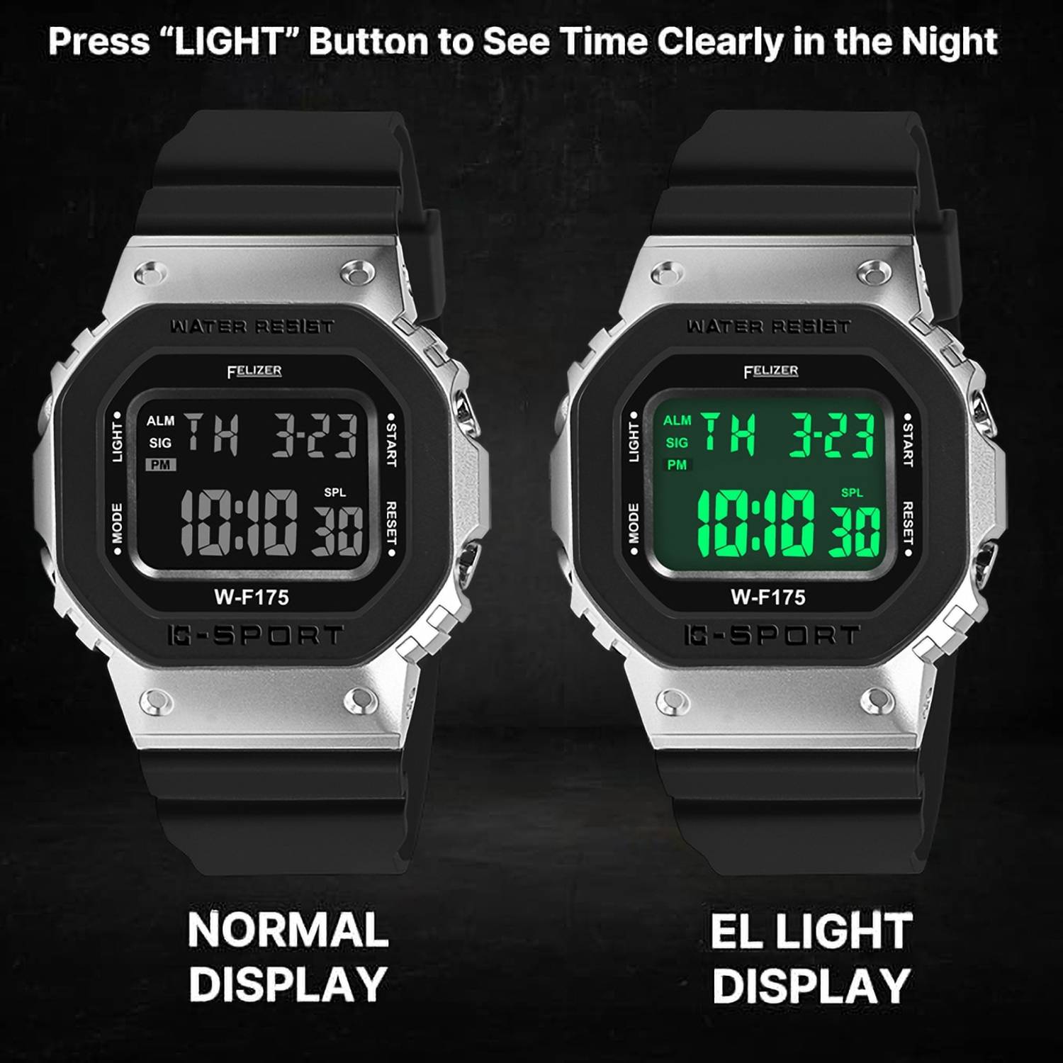 Felizer Ultra Slim Square Digital Watch - Image 2