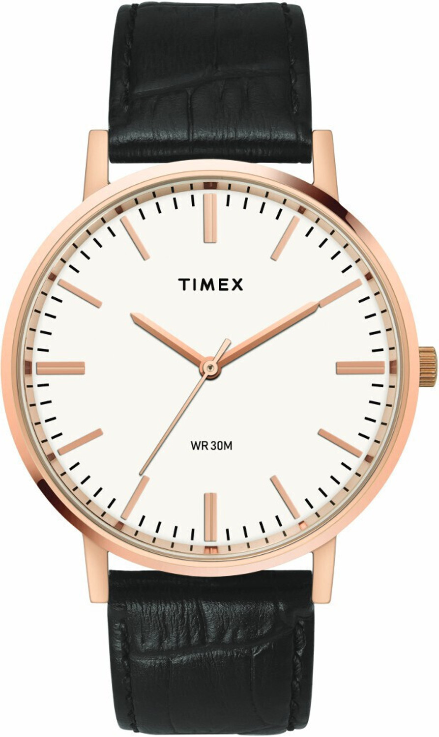Image of TIMEX Round 41mm White Dial Analog Watch - For Men
