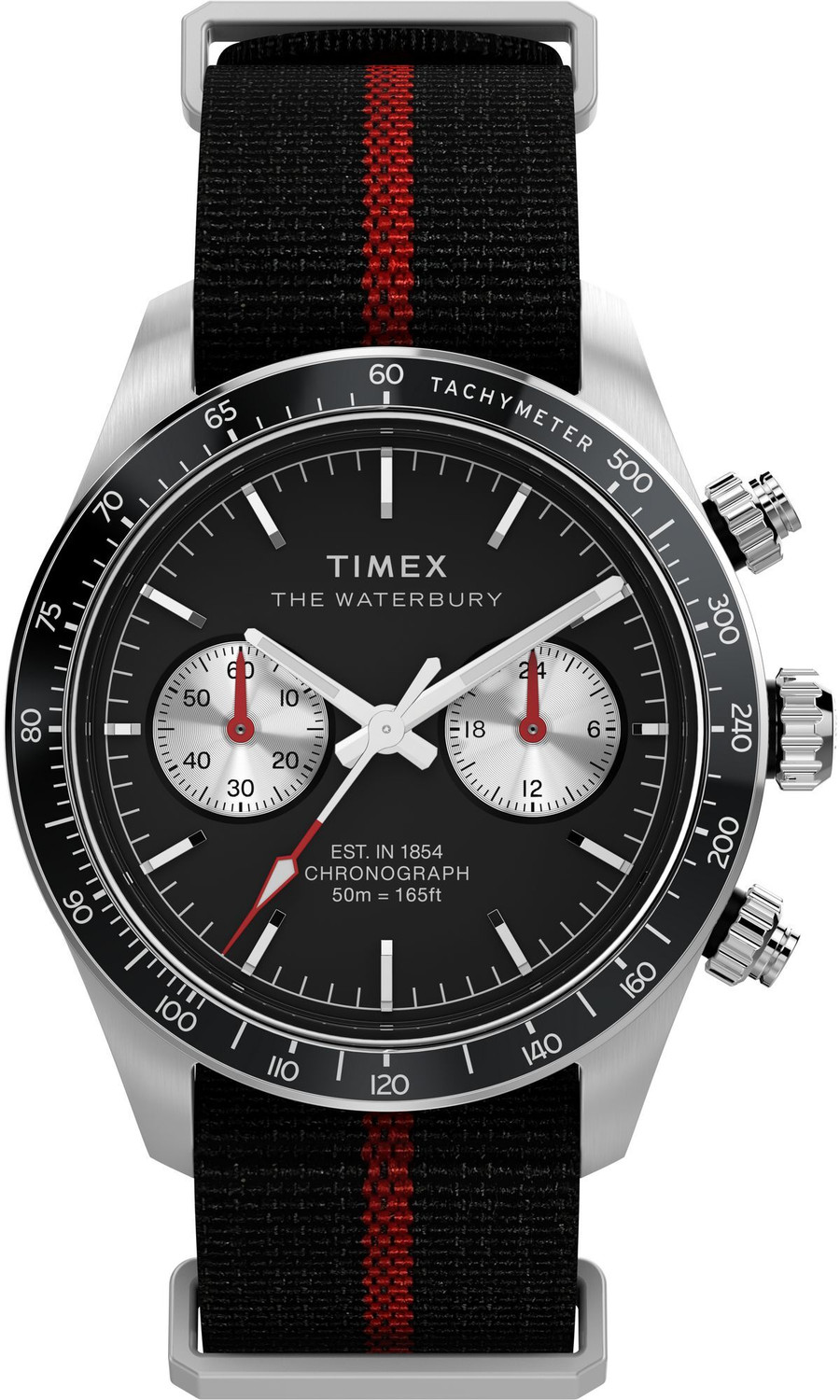 Image of TIMEX TW2Y38900IK Waterburry Round 39mm Black Dial Analog Watch - For Men