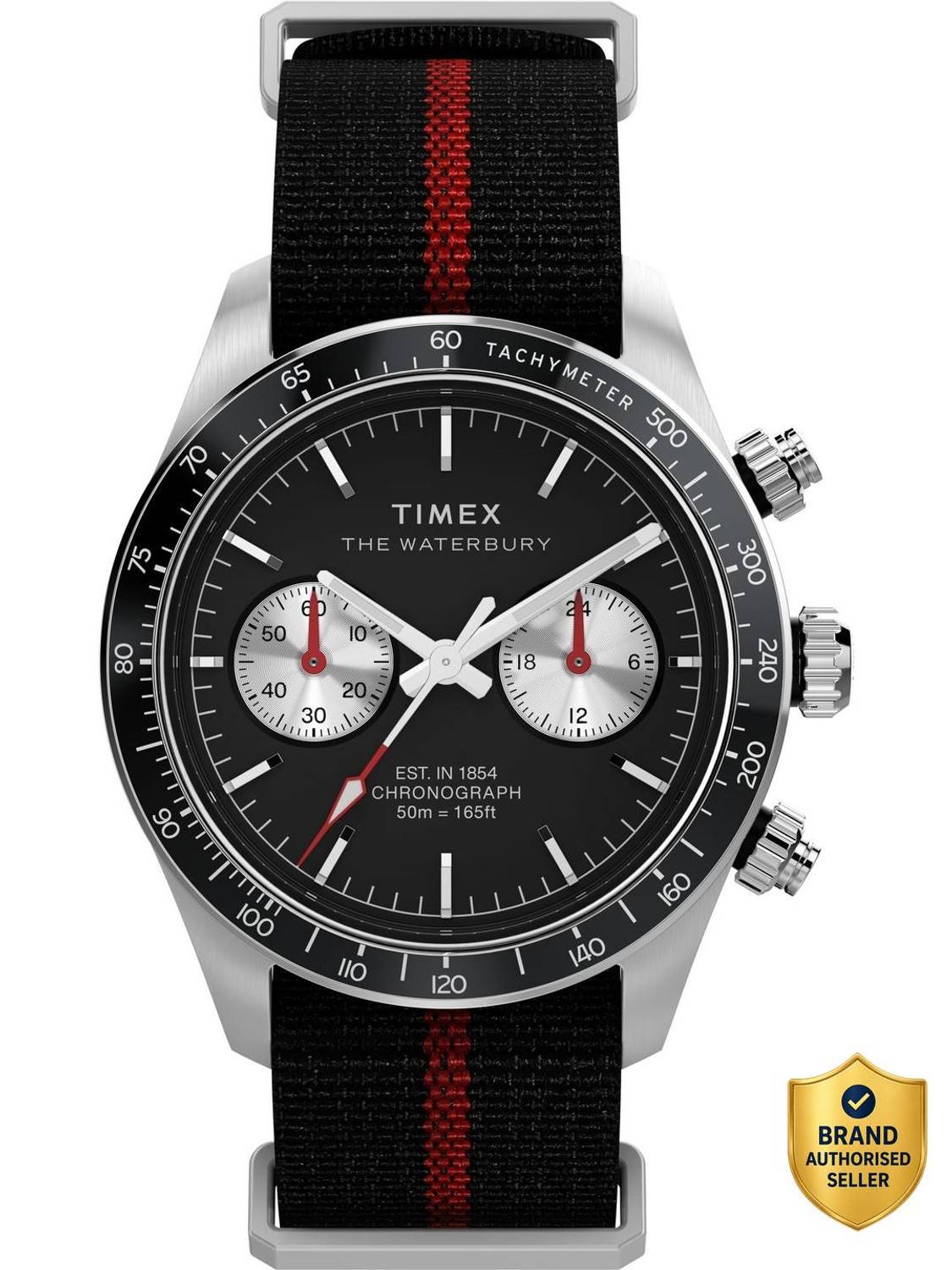 Timex Waterburry 39mm Black Dial Analog Watch